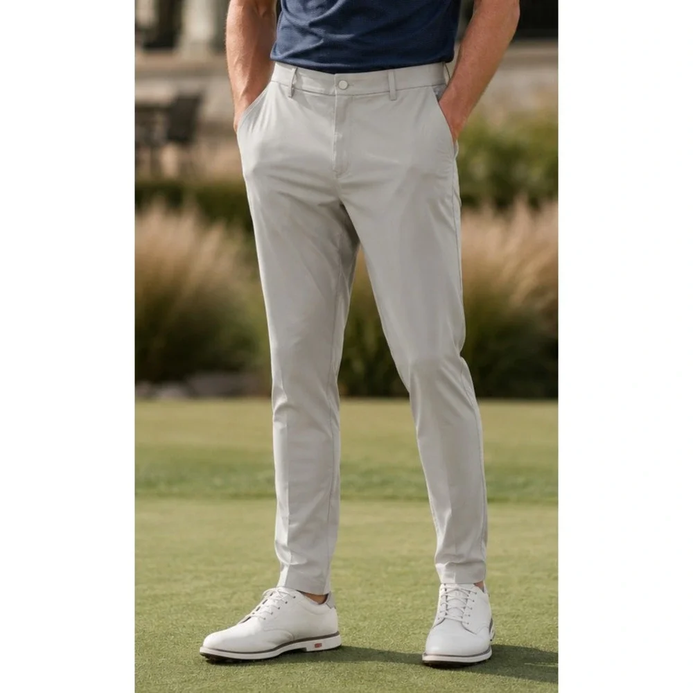 Jack Archer Jetsetter Tech Pants 38 x 30 Stone Golf Travel Performance Stretch - Picture 1 of 8